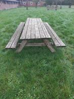 Picknicktafel, Ophalen of Verzenden, Gebruikt, Rechthoekig, Hout