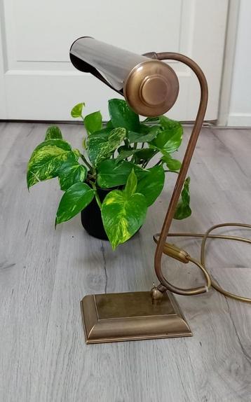 vintage messing tafellamp jaren 70 beschikbaar voor biedingen