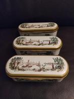 Drie oude blikken lepeltjes in goede staat, Verzenden