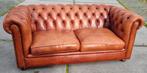 Chesterfield bank cognac kleur + GRATIS BEZORGING, Gebruikt, 150 tot 200 cm, Tweepersoons, Ophalen of Verzenden