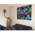 Koeien schilderij Marc de Jong met lijst 120cm x 101cm, Ophalen