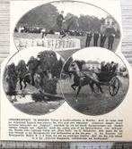 Woerden, 3 opnamen van Concours Hippique in 1910, Verzamelen, Foto's en Prenten, Dier, Verzenden