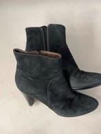 Zwarte suede enkellaarsjes maat 37,5, Ophalen of Verzenden, Gedragen, Zwart, Lage of Enkellaarzen