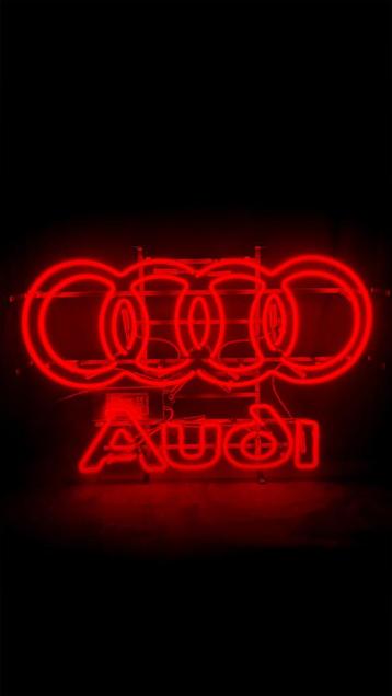 AUDI - GLAS NEON SIGN beschikbaar voor biedingen