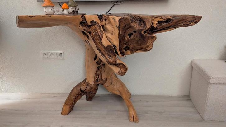 Uniek PTMD etalage stuk accasia TV meubel side table, Huis en Inrichting, Kasten | Televisiemeubels, Zo goed als nieuw, Minder dan 100 cm