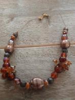 Prachtige choker ketting glaskralen, Ophalen of Verzenden, Zo goed als nieuw, Overige materialen