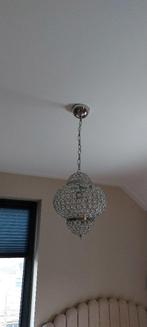 2 hanglampen glas kristallen Ikea, Ophalen, Zo goed als nieuw, Glas, Minder dan 50 cm