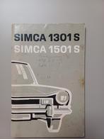 Simca 1301 S / 1501 S Handleiding, Ophalen of Verzenden