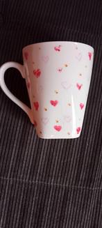 Leuk koffiekopje met hartjes, Huis en Inrichting, Keuken | Servies, Ophalen, Gebruikt, Keramiek, Overige stijlen