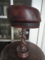 antieke ENGELSE houten HOEDENMAL met BARLEY TWIST, gedraaid, Ophalen of Verzenden