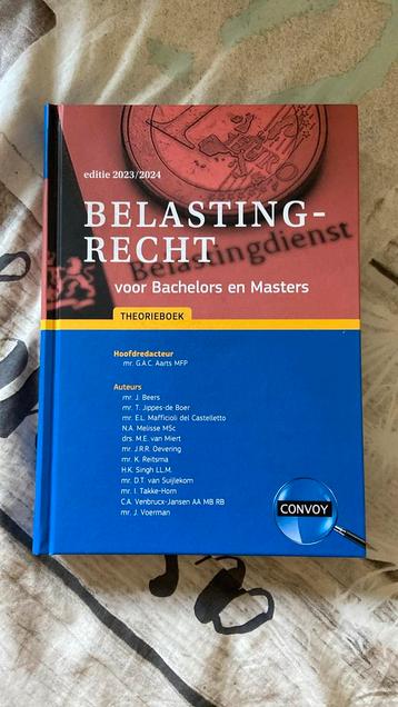 Belastingrecht voor Bachelors en Masters Theorieboek beschikbaar voor biedingen