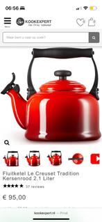 Le Creuset Fluitketel Rood - Zo Goed Als Nieuw, Ophalen of Verzenden, Zo goed als nieuw