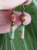 Groene 'Sea Sediment' Oorbellen - #1596, Overige materialen, Hangers, Verzenden, Nieuw