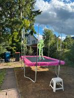 Salta trampoline roze 305x214 met net en trap, Kinderen en Baby's, Speelgoed | Buiten | Trampolines, Ophalen of Verzenden, Zo goed als nieuw