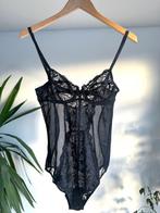 Zwarte Gossard body met kant en mesh maat 70B, Gossard, Verzenden, Zwart, Body of Korset