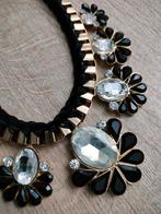 Mooi collier, Sieraden, Tassen en Uiterlijk, Kettingen, Ophalen of Verzenden, Zo goed als nieuw, Zwart, Goud