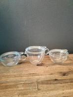 Pickwick glazen kopjes met deksel of schotel., Verzamelen, Glas en Borrelglaasjes, Ophalen of Verzenden, Gebruikt, Overige typen