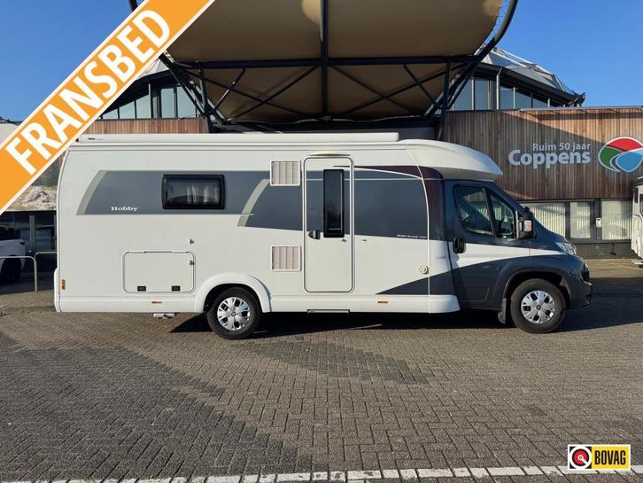 Hobby Optima De Luxe 70 F 2018 150 PK + COMPLEET!!!, Caravans en Kamperen, Campers, Bedrijf, tot en met 2, Half-integraal, Hobby