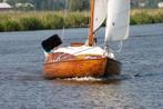 Uniek en sportief zeiljacht 8m hout met 8pk bb motor en bok, Watersport en Boten, Ophalen, Gebruikt, Tourjacht of Cruiser, Benzine