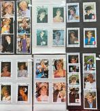 Lady Di Postzegels - Diverse Uitgaven - 6 mapjes. Tot. 29, Postzegels en Munten, Ophalen of Verzenden, Gestempeld, Koningshuis