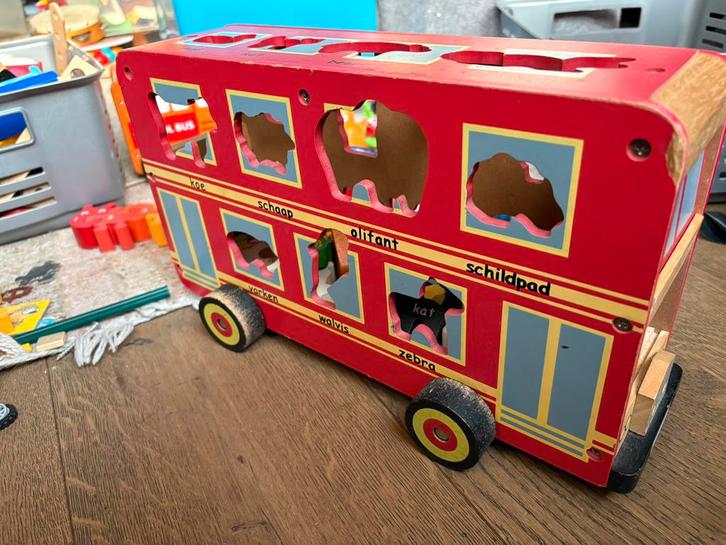 Speelgoedpakket: Duplo, Hout, Puzzels, Brio, Janod, Kinderen en Baby's, Speelgoed | Bouwstenen, Gebruikt, Overige merken, Ophalen of Verzenden