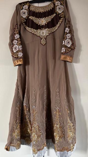 Indiase bollywood dames (feest)kleding Anaarkali/jurk/ gown