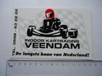 sticker Veendam KART BAAN karting race racing nl retro, Verzenden