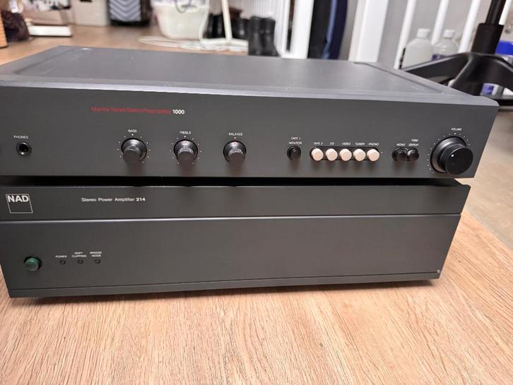 NAD 214 + 1000 monitor series (gereviceerd en upgrade!), Audio, Tv en Foto, Versterkers en Receivers, Zo goed als nieuw, Stereo