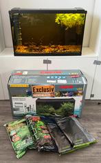 Aquarium EHEIM aquapro 126 LED (80x35x45cm) compleet, Ophalen, Gebruikt, Gevuld zoetwateraquarium