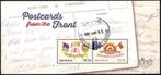270 Australië 2025 Postcards from the Front velletje 19t, Verzenden, Gestempeld