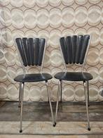 Vintage set zwarte vlinderstoelen jaren '70 CEL, Ophalen, Huis en Inrichting