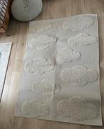 Kindervloerkleed Wolkjes, 100 tot 150 cm, Wit, Ophalen of Verzenden, Zo goed als nieuw