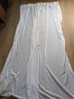 Gordijn, lichtdoorlatend, gebroken wit, Ophalen, Zo goed als nieuw, Wit, 200 cm of meer
