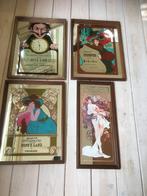 Art nouveau spiegels. 4 stuks. Retro. Jaren 70., Antiek en Kunst, Ophalen of Verzenden, Rechthoekig, Minder dan 50 cm