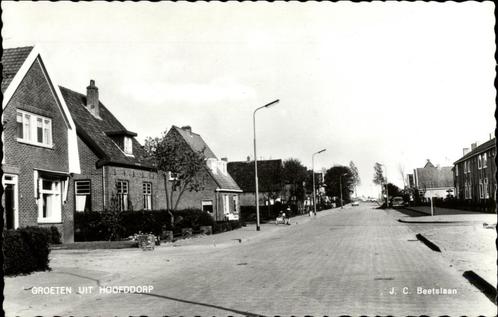 Hoofddorp, J. C. Beetslaan (1962), Verzamelen, Ansichtkaarten | Nederland, Ongelopen, Noord-Holland, 1960 tot 1980, Ophalen of Verzenden