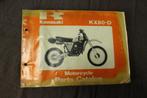 Kawasaki KX80D 1980 motorcycle parts catalogue KX80 D1, Motoren, Ophalen of Verzenden, Kawasaki