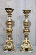 2 19eeuwse kerkkandelaars, Ophalen of Verzenden