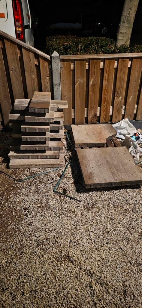 Gratis Kilimanjaro Terrastegels Staptegels, Tuin en Terras, Tegels en Klinkers, Nieuw, Terrastegels, Beton, Minder dan 5 m², Gecoat