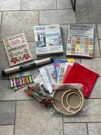 Complete borduur set – boeken, garen, stoffen & ringen, Diversen, Diversen, Ophalen of Verzenden, Zo goed als nieuw