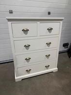 Houten ladekast / kastje roomwit – 108 cm hoog, Huis en Inrichting, Kasten | Ladekasten, Ophalen, Gebruikt, 5 laden of meer, 50 tot 100 cm