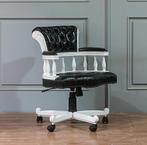 Gevraagd: Captains Chair Chesterfield wit, Huis en Inrichting, Ophalen of Verzenden, Zo goed als nieuw, Wit