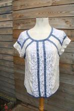 Tuniek creme/ blauw Gustav mt 38 transparant Vaste prijs OPR, Maat 38/40 (M), Blauw, Gustav, Ophalen of Verzenden