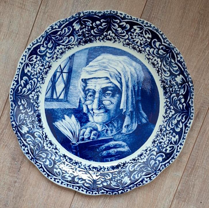 Delfts Blauw Wandbord Boch Frères, Antiek en Kunst, Antiek | Wandborden en Tegels, Ophalen of Verzenden