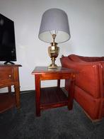 Eikenhouten Bijzettafel, Huis en Inrichting, Tafels | Bijzettafels, 45 tot 60 cm, Minder dan 55 cm, Gebruikt, Vierkant