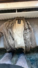Heren Denham jas met rits, knopen en zakken maat L, Kleding | Heren, Ophalen, Gedragen, Maat 52/54 (L), Bruin