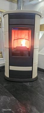 Italiaanse Pelletkachel 12kW - Perfect Werkend!, Huis en Inrichting, Kachels, Ophalen, Gebruikt, Pelletkachel, Vrijstaand