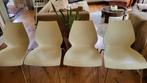 4x Kartell eettafel stoelen MAUI, Huis en Inrichting, Stoelen, Kunststof, Wit, Ophalen of Verzenden, Zo goed als nieuw