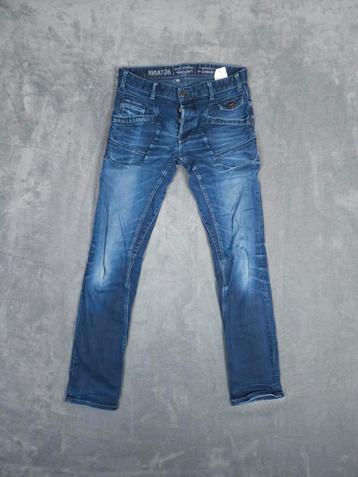 PME Legend Broek Aviator W33 L36 Relaxed Fit Blauw Pall Mall beschikbaar voor biedingen