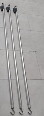 3 nw tentstok liggers alu 130-220 cm met powergrip haak/klem, Caravans en Kamperen, Ophalen of Verzenden, Nieuw