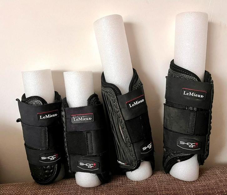 Lemieux cross beschermers maat M, Dieren en Toebehoren, Paarden en Pony's | Beschermers, Zo goed als nieuw, Springen, Ophalen of Verzenden